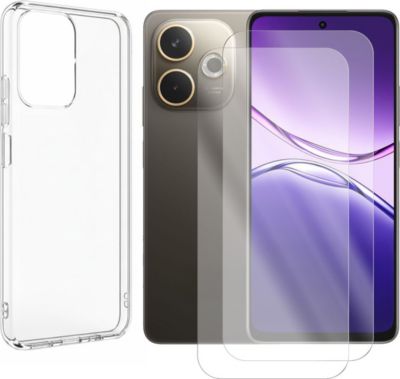 Protège écran VISIODIRECT 2 Verres trempé pour Oppo A5 Pro + Coque
