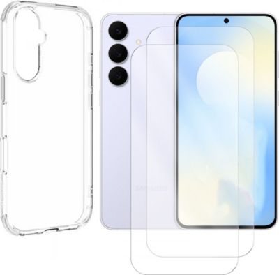 Protège écran VISIODIRECT 2 Verre pour Samsung Galaxy S25 FE+Coque