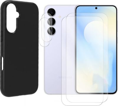 Protège écran VISIODIRECT 2 Verres pour Samsung S25 FE 5G + Coque