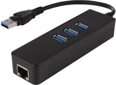 Adaptateur USB VISIODIRECT Multiprise USB 3.0 ethernet RJ45 3 USB3