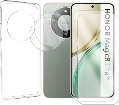 Protège écran VISIODIRECT 2Verre pour Honor Magic8 Lite 5G +Coque