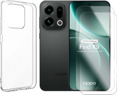 Protège écran VISIODIRECT 2 Verre trempé pour Oppo Find X9 + Coque