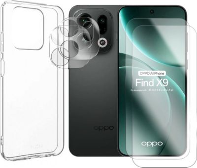 Protège écran VISIODIRECT 2Verre Trempé pour Oppo Find X9 5G+Coque