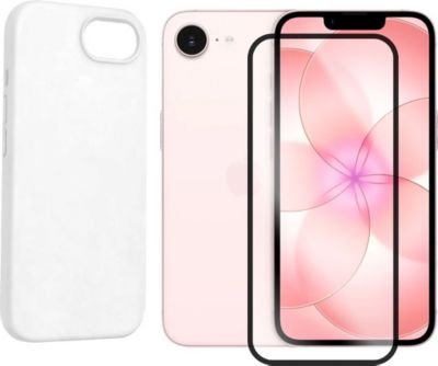 Protège écran VISIODIRECT Verre trempé+Coque Blanc pour iPhone 17e