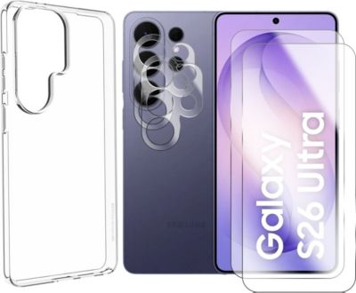 Protège écran VISIODIRECT 2 Verre pour Galaxy S26 Ultra 5G + Coque