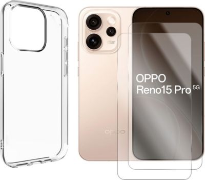 Protège écran VISIODIRECT 2Verre pour Oppo Reno 15 PRO 5G + Coque