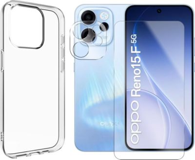 Protège écran VISIODIRECT Verre pour Oppo Reno 15 F/ 15 FS + Coque