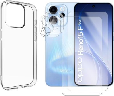 Protège écran VISIODIRECT 2Verre pour Oppo Reno 15 F/ 15 FS +Coque
