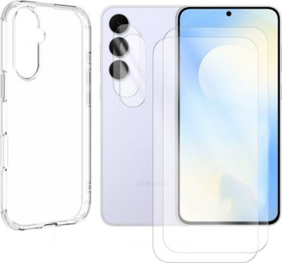 Protège écran VISIODIRECT 2 Verre trempé pour Galaxy S26 FE +Coque
