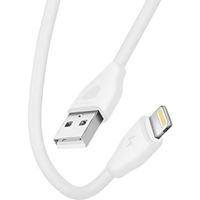 Câble USB INKAX USB vers Lightning 2.1A  CK21 20cm Blanc