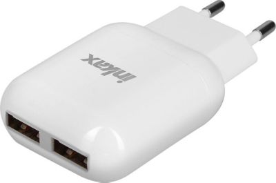 Chargeur INKAX Chargeur secteur 2x ports USB 2.1A + 1.0
