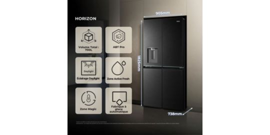 Réfrigérateur multi portes HAIER HCR79F18CHMB