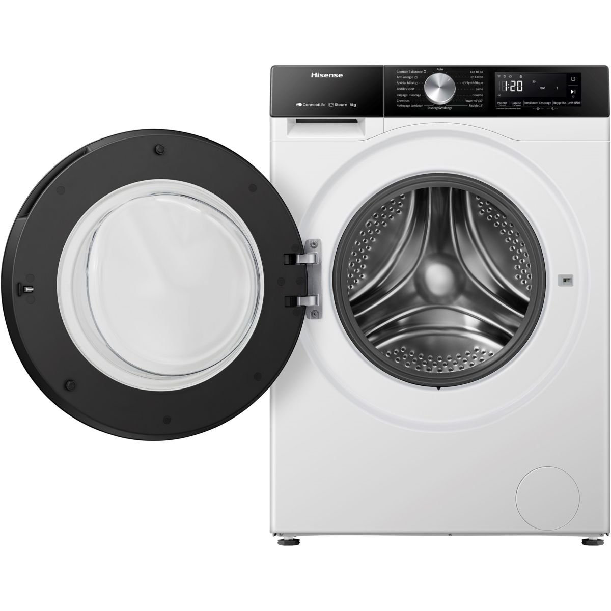 Hisense WF3S8043BW3 — vue 3