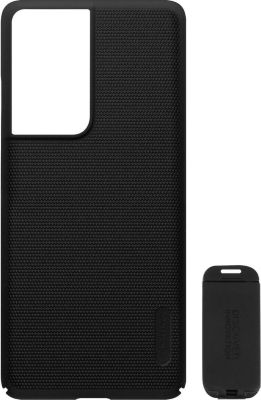 Coque NILLKIN Samsung S21 Ultra Mat avec Stand Noir