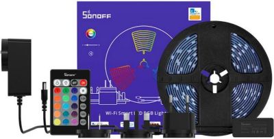  SONOFF Ruban de LED connecté WiFi Étanche 5 mèt SONOFF Ruban de LED connecté WiFi Étanche 5 mèt