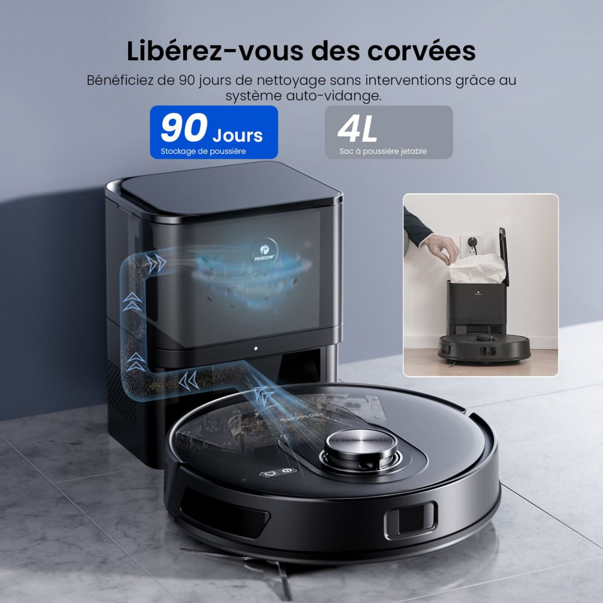 Proscenic Q8 Max+ — vue 3
