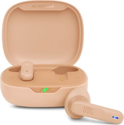 Ecouteurs JBL Casque Bluetooth JBL Wave Flex beige