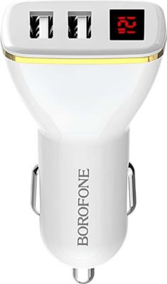 Chargeur allume cigare BOROFONE Borofone Chargeur Voiture 2 USB avec Aff