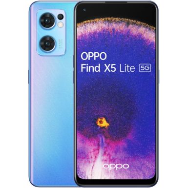 Dos Bleu Origine Pour Oppo Find X5 Lite - Numéro Pièce 4150029 - Ouvert Jamais Utilisé