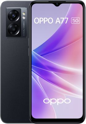 Smartphone OPPO A77 Noir 64Go 5G Reconditionné