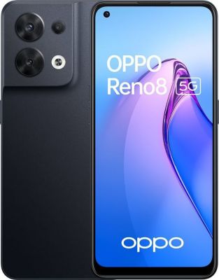 Smartphone OPPO Reno8 Noir 5G Reconditionné Smartphone OPPO Reno8 Noir 5G Reconditionné
