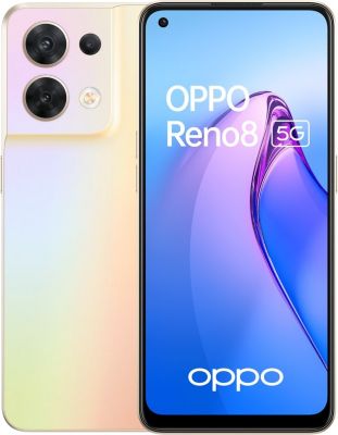 Smartphone OPPO Reno8 Or 5G Reconditionné Smartphone OPPO Reno8 Or 5G Reconditionné