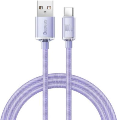 Câble USB BASEUS USB-C vers USB 100W Série Crystal Shine