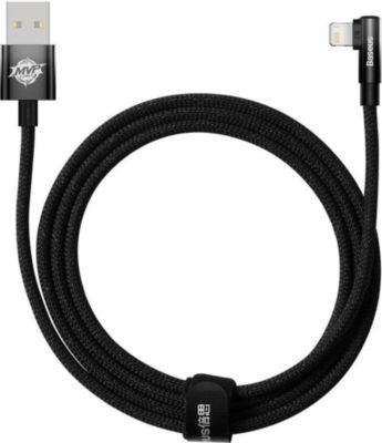Câble Lightning BASEUS prise latérale USB / Lightning 2m 2.4A