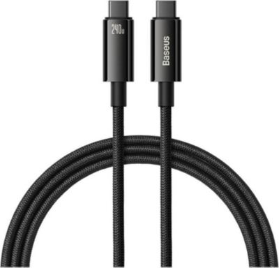 Câble alimentation BASEUS USB-C-USB-C 240W 2m Câble de Charge
