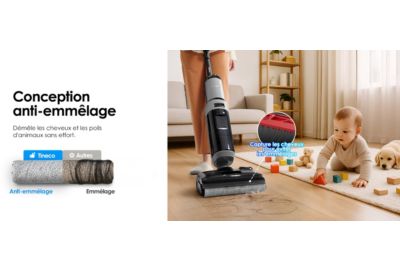 Aspirateur laveur TINECO Floor One i5 Stretch Plus Light gris