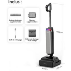 Aspirateur laveur TINECO Floor One S9 Artist avec fonction vapeur