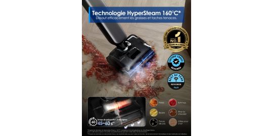Aspirateur laveur TINECO Floor One S9 Artist Pro avec fonction vapeur
