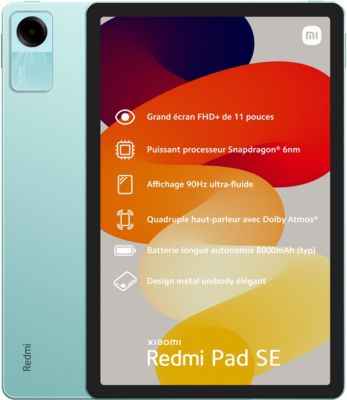 Tablette Android XIAOMI Redmi Pad SE Vert 128Go