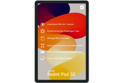 Tablette Android XIAOMI Redmi Pad SE Vert 128Go