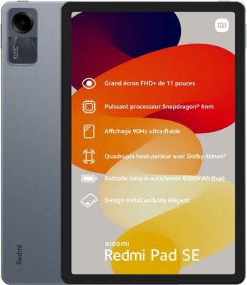 Tablette Android XIAOMI Redmi Pad SE Noir 128Go