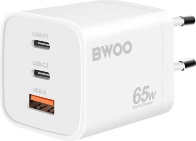 Chargeur BWOO Bwoo Chargeur Secteur 65W GaN USB-C USB-