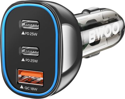 Chargeur allume cigare BWOO Bwoo Chargeur Voiture USB-C 25W + USB 18