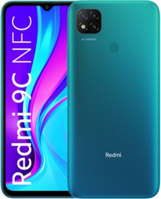 Smartphone XIAOMI Redmi 9C Vert 32Go Reconditionné