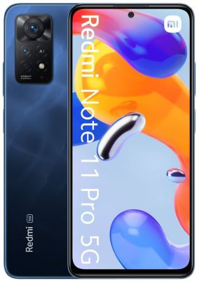 Smartphone XIAOMI Redmi Note 11 Pro Bleu 5G Reconditionné Smartphone XIAOMI Redmi Note 11 Pro Bleu 5G Reconditionné