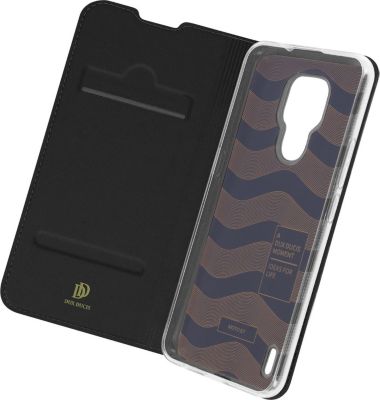 Etui DUX DUCIS Motorola Moto E7 Fonction Support Noir