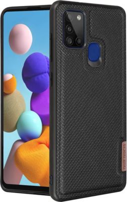 Coque DUX DUCIS Samsung A21s Dos Tissu Série Fino Noir