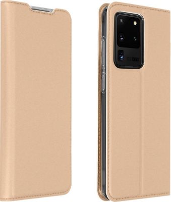 Etui DUX DUCIS Samsung S20 Ultra Effet Satiné Champagne
