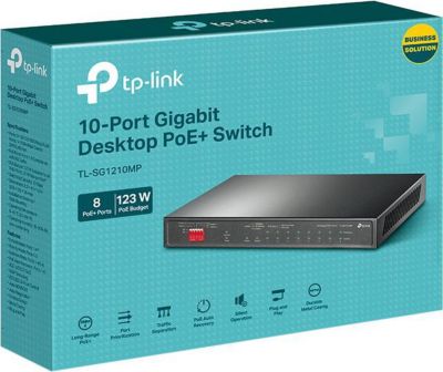 Hub USB C TP-LINK TL-SG1210MP