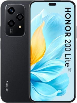 Smartphone HONOR 200 Lite 256Go Noir Minuit 5G