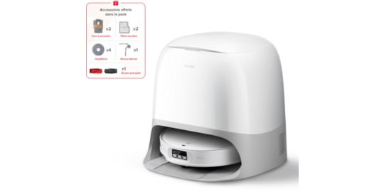 Aspirateur robot ROBOROCK Qrevo Curv 2 Pro X White