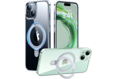 Coque intégrale TORRAS iPhone 15 Plus MagSafe + support transp