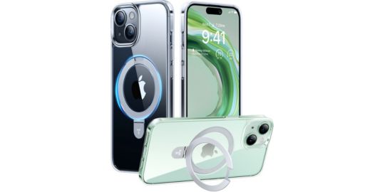 Coque intégrale TORRAS iPhone 15 Plus MagSafe + support transp