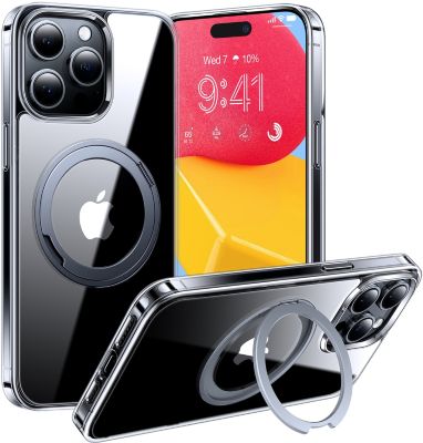 iPhone 15 Pro  Coque Intégrale Magnétique en Verre Trempé