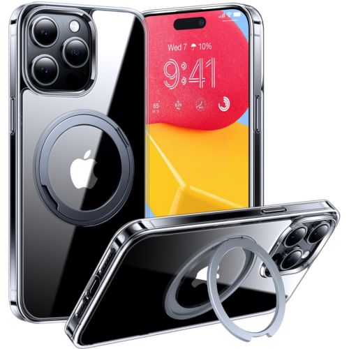 Coque iPhone 15 Pro Max Protège Appareil Photo avec Support