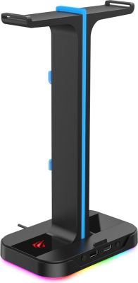 Support casque gamer GAMENOTE TH650 RGB et 2 ports USB